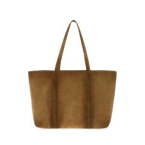 Jil Sander Men Camel Suede Foro Shopping Bag